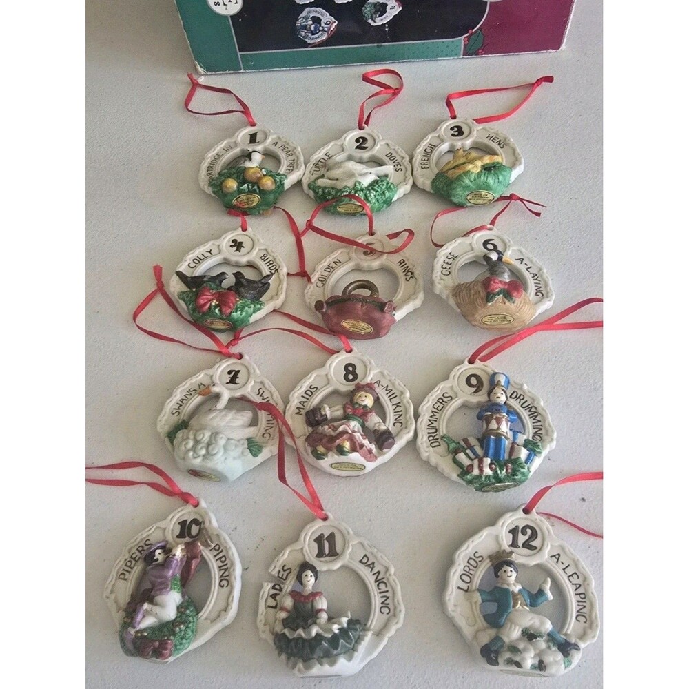 Mercuries 12 Day Christmas Bisque Set 1992 * Read Breckenridge